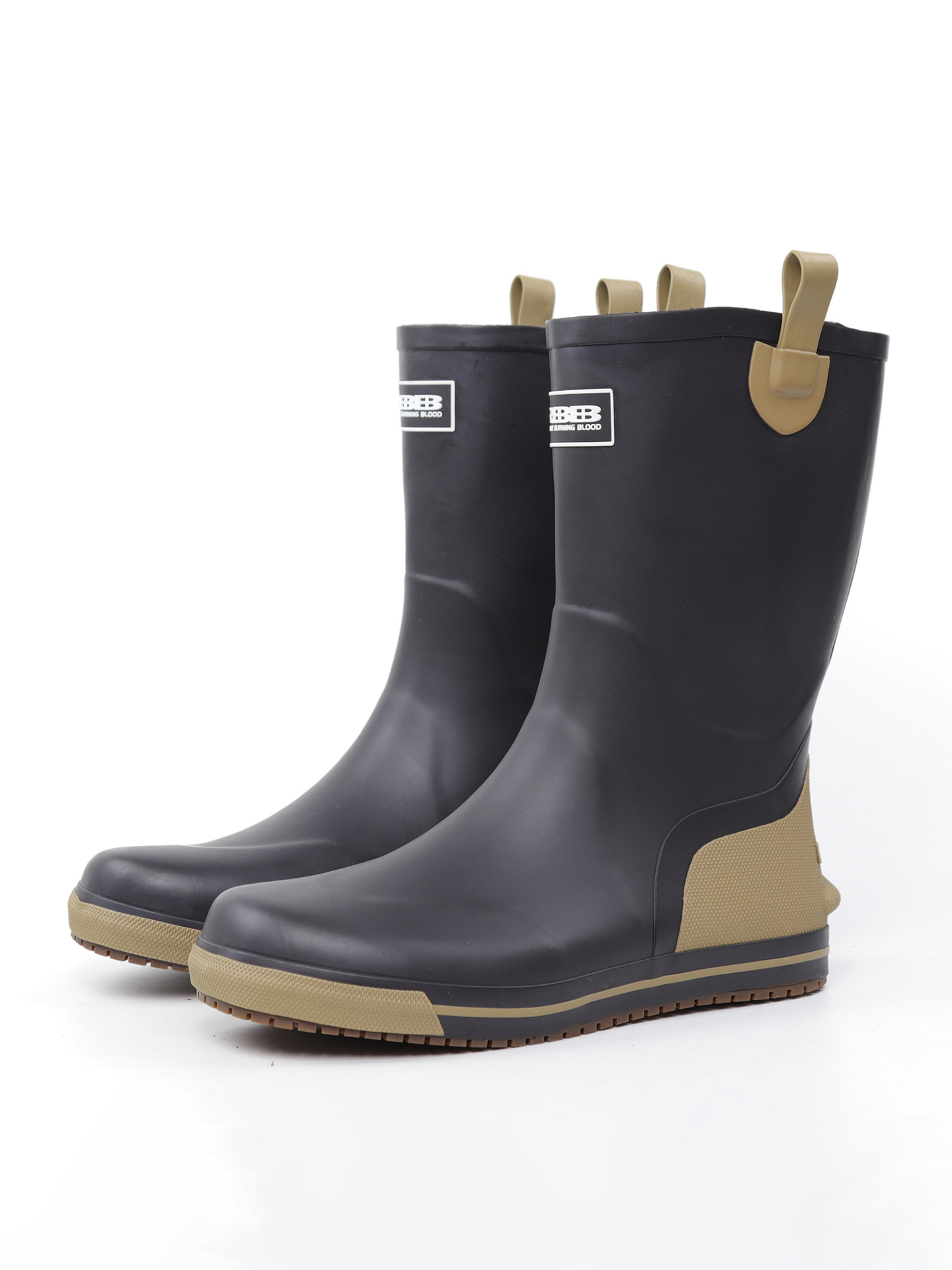 Fishing Boots - Men's Mid-High Rubber Rain Boots Breathable