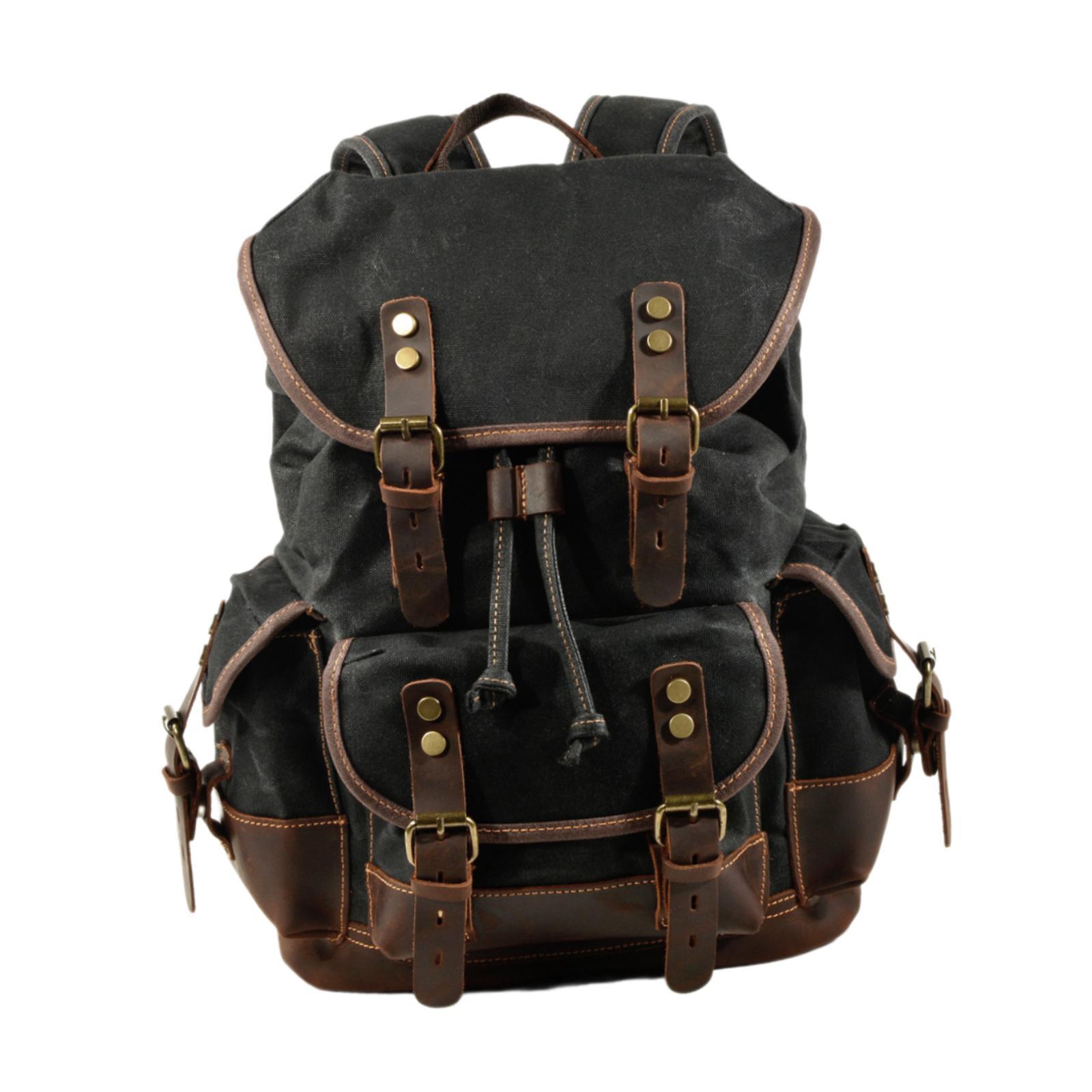 Fishing Backpack - Canvas Backpack Outdoor Hiking Adult Practical