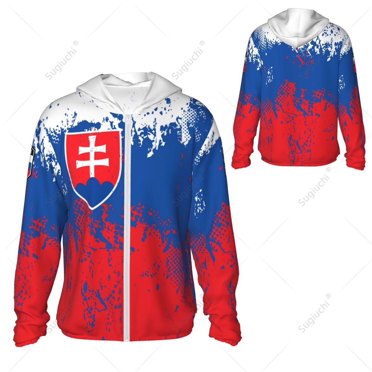 Slovakia Flag Sun Protection H - Fishing Hoodie reseña y precio