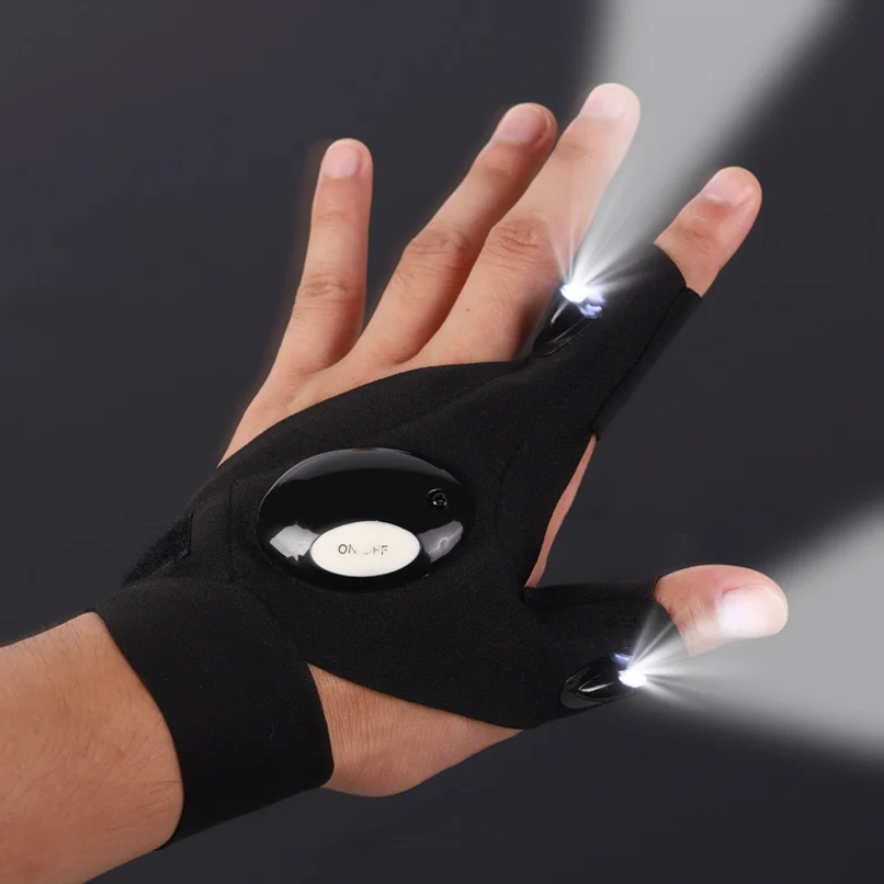 LED Half Finger Glove for Men  - Fishing Gloves reseña y precio