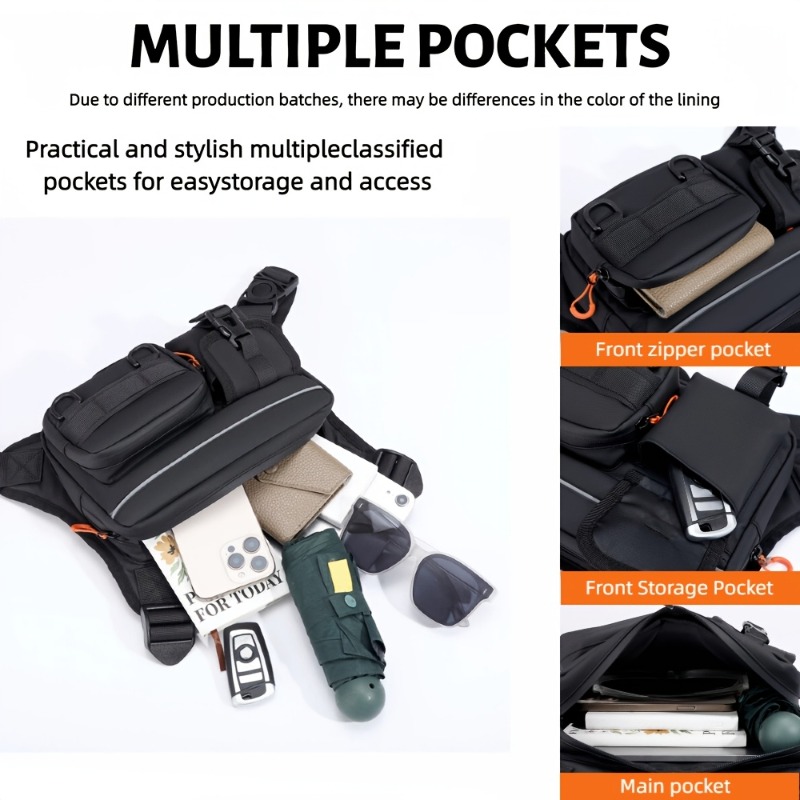 Men's Tactical Chest Bag, Runn - Fishing Vest reseña y precio