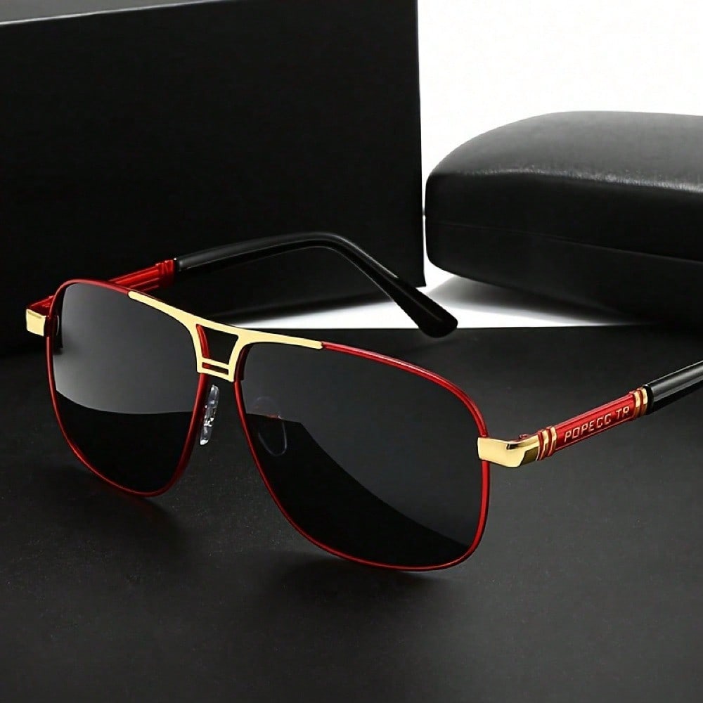 Large Metal Polarized Men And  - Fishing Sunglasses Polarized reseña y precio