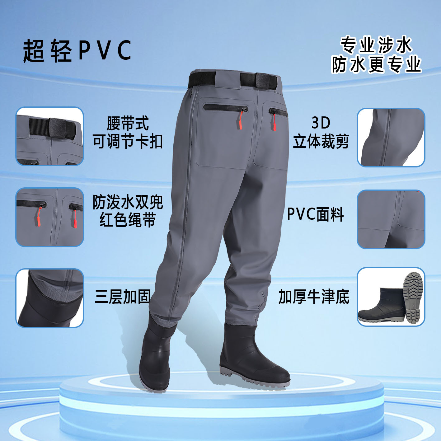 Men's Waterproof Fishing Wadin - Fishing Waders reseña y precio