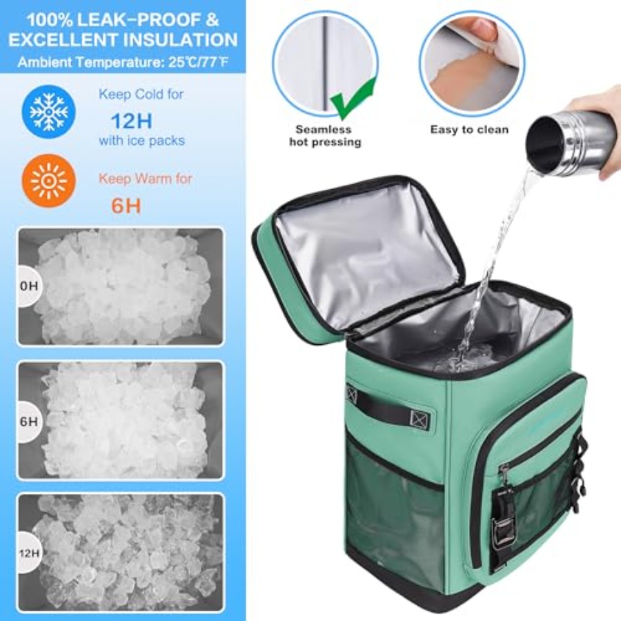 Large Waterproof Insulated Coo - Fishing Backpack reseña y precio