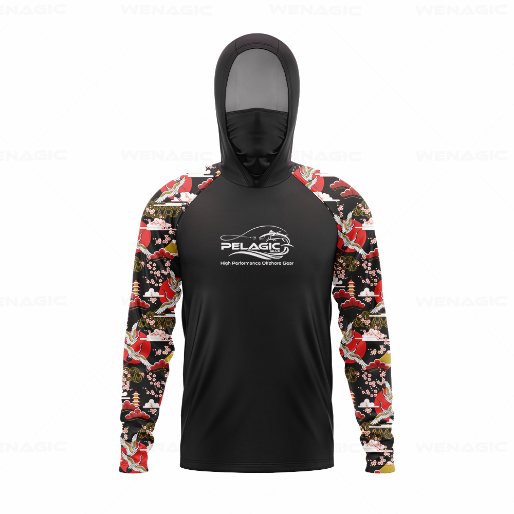 pelagic gear Men Hood Fishing  - Fishing Shirt Uv Protection reseña y precio
