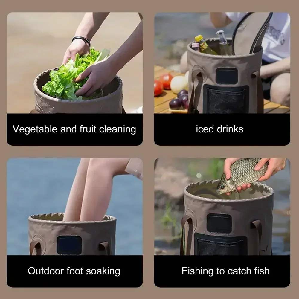 25L Portable Foldable Bucket B - Fishing Bag Waterproof reseña y precio