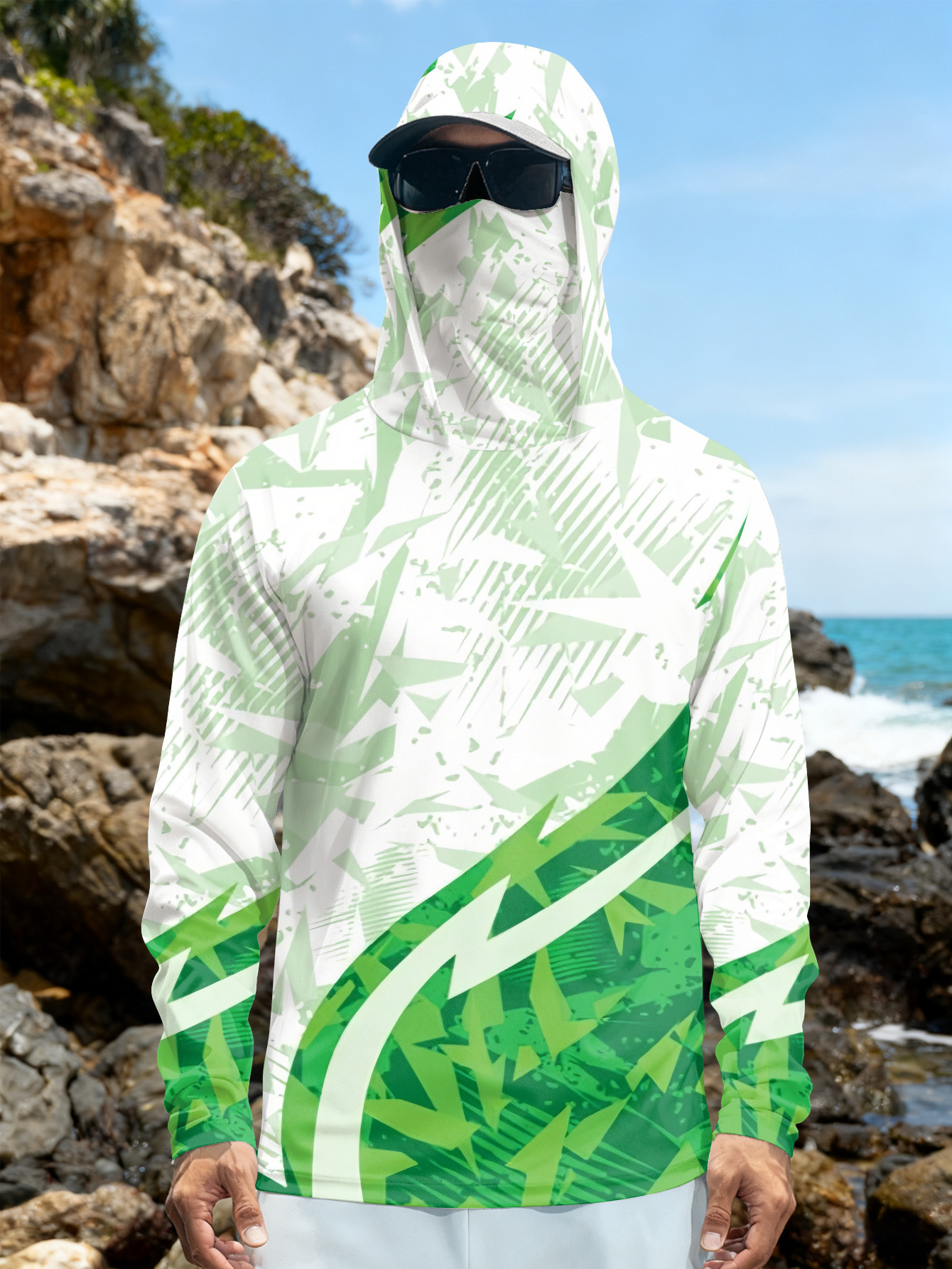 Men's Fishing Hooded Long-Slee - Fishing Hoodie reseña y precio