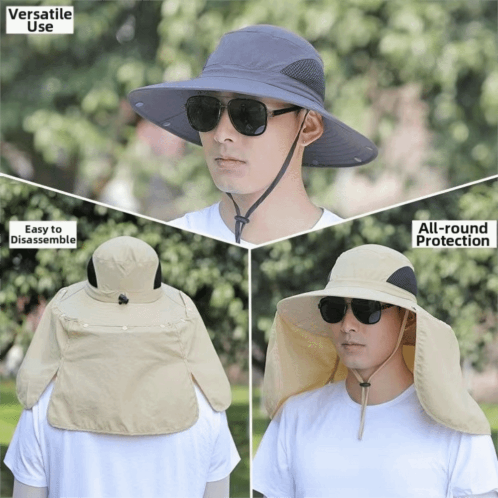 Fashion Cloth Men Sun Hat Big  - Fishing Hat reseña y precio