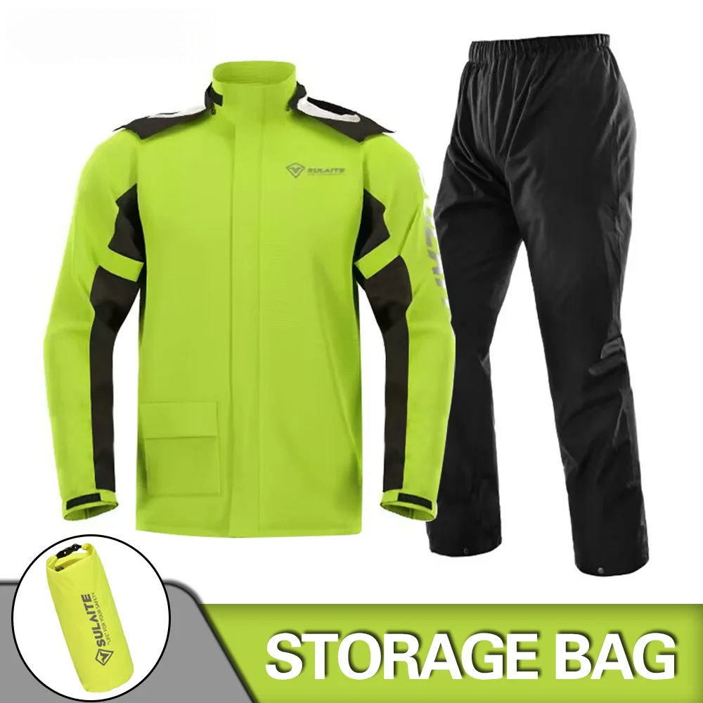 Motorcycle Raincoat Suit Rains - Fishing Rain Suit reseña y precio