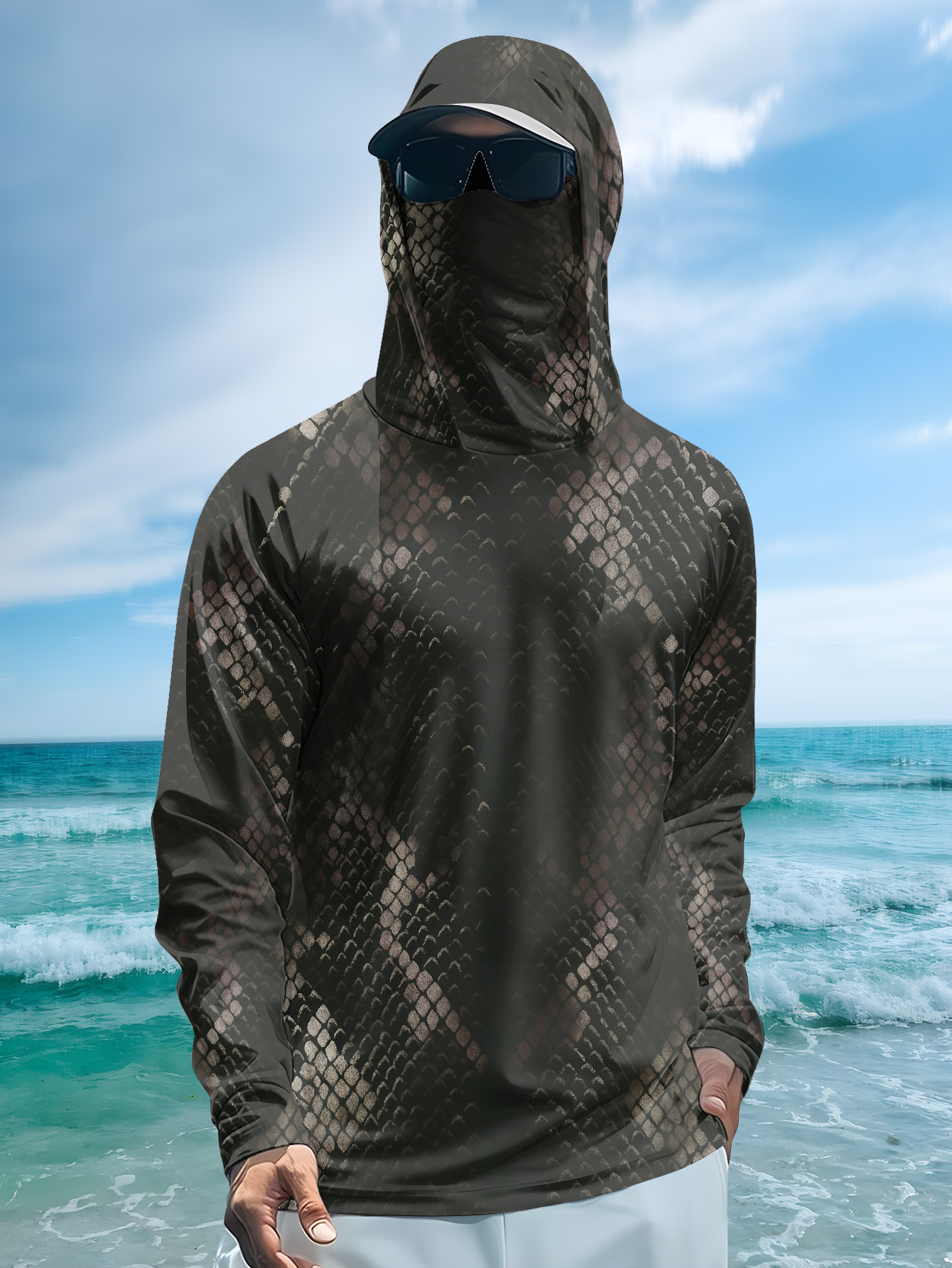 Men's Fishing Hooded Long-Slee - Fishing Hoodie reseña y precio