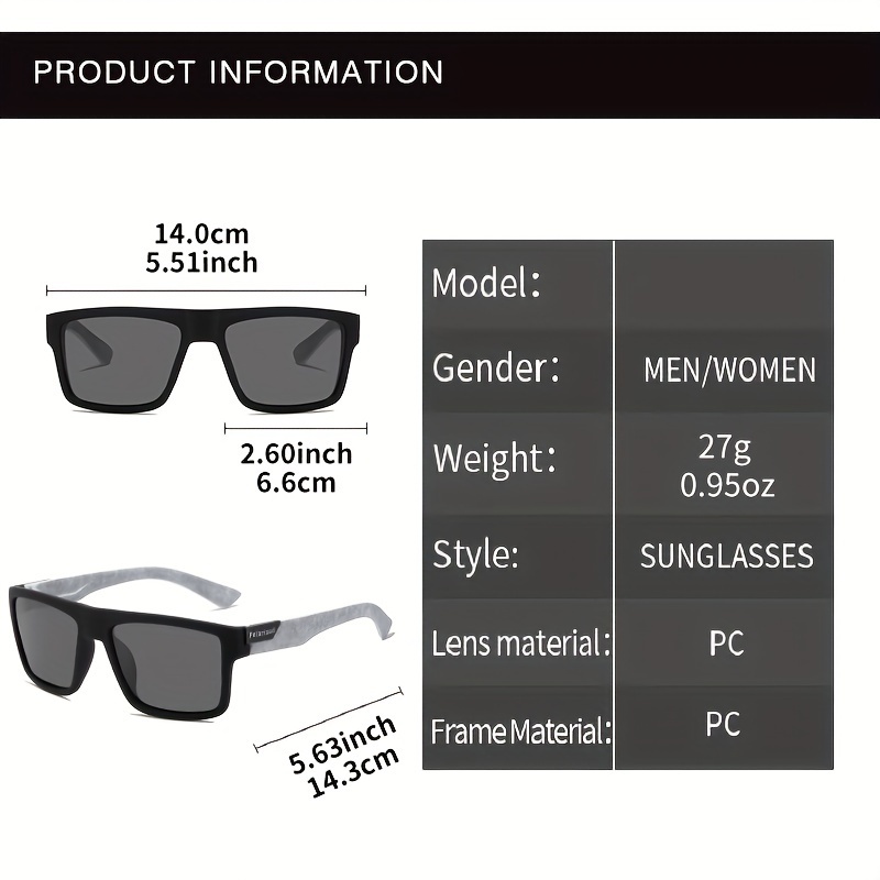 Fashion Travel Square Polarize - Fishing Sunglasses Polarized reseña y precio