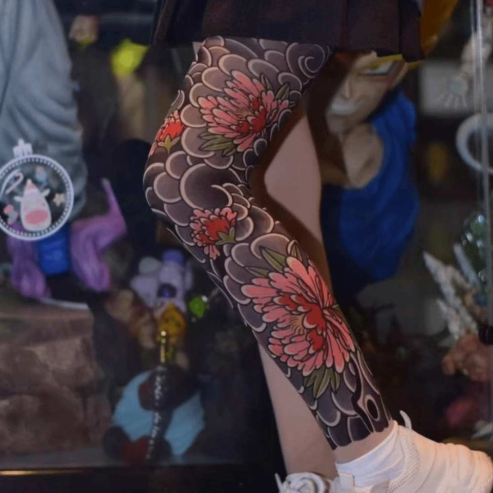 New Full Leg Fake Tattoo Socks - Fishing Socks reseña y precio