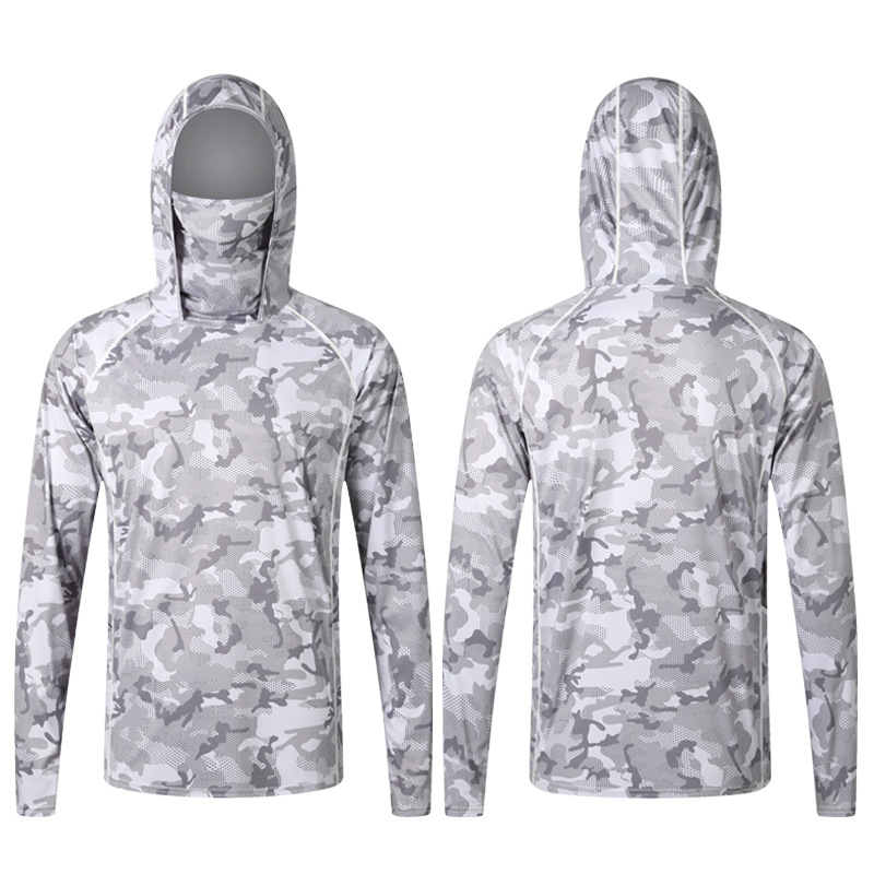 Camouflage Fishing T-shirt wit - Fishing Shirt Uv Protection reseña y precio