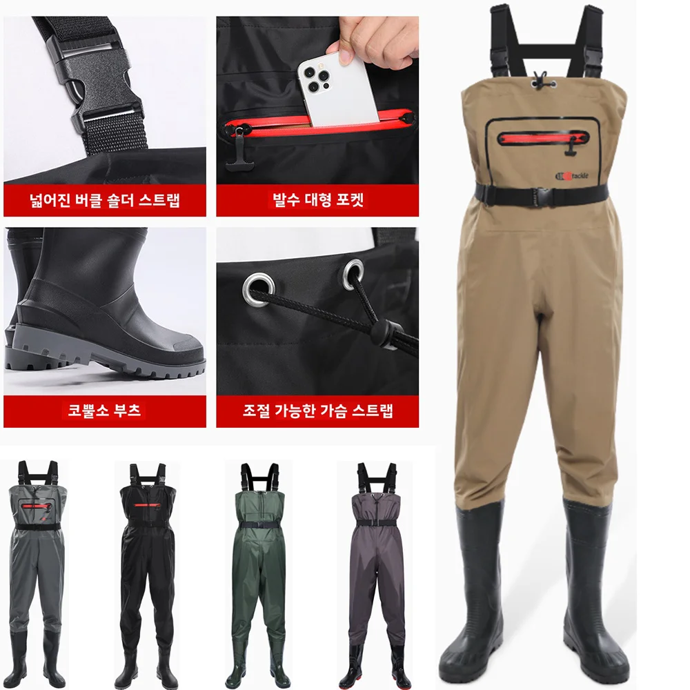 Waterproof Chest Waders with F - Fishing Pants Waterproof reseña y precio