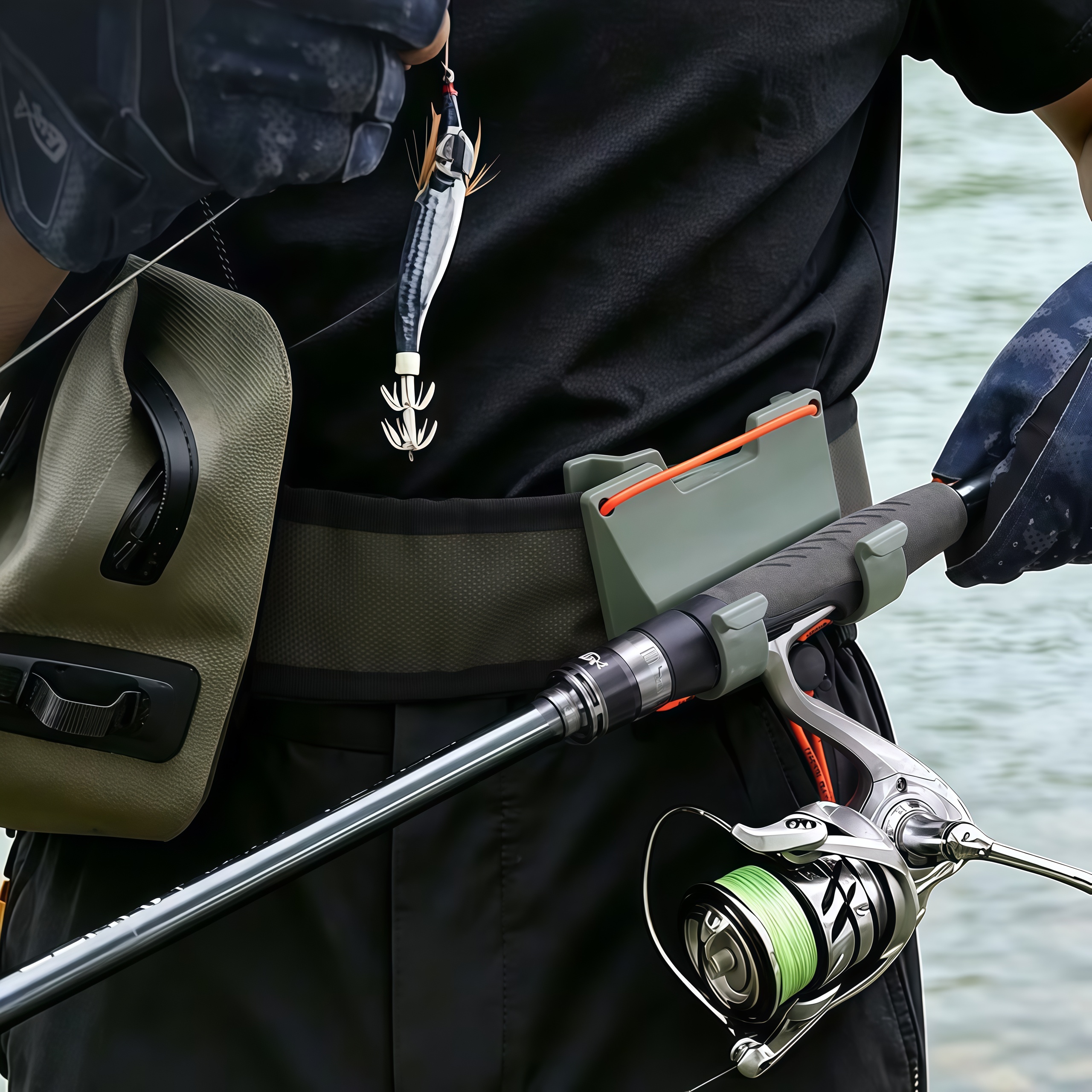 DEUKIO Outdoor Belt Clip Rod H - Fishing Belt reseña y precio