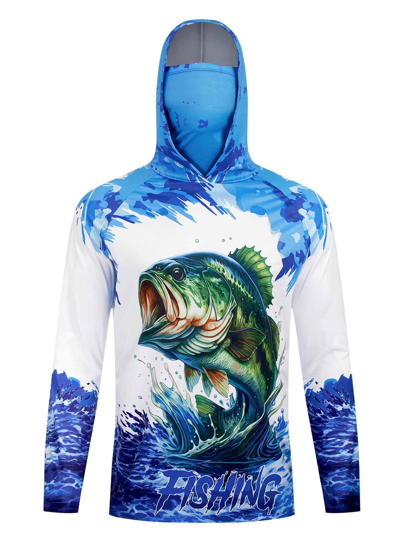 Fishing Hooded Shirt Upf 50 Fi - Fishing Shirt Uv Protection reseña y precio