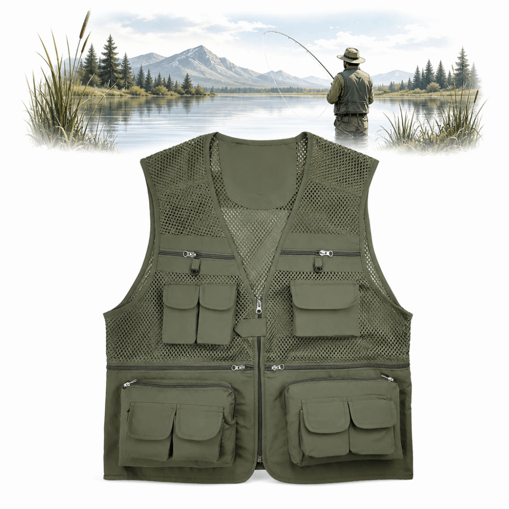 Durable with 16 Pockets Fishin - Fishing Vest reseña y precio