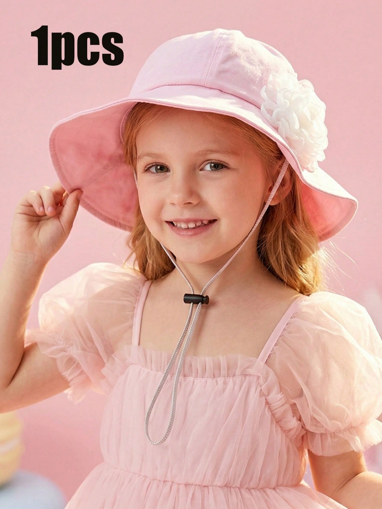1Pc 3-8Y Girls White Big Flowe - Fishing Hat reseña y precio