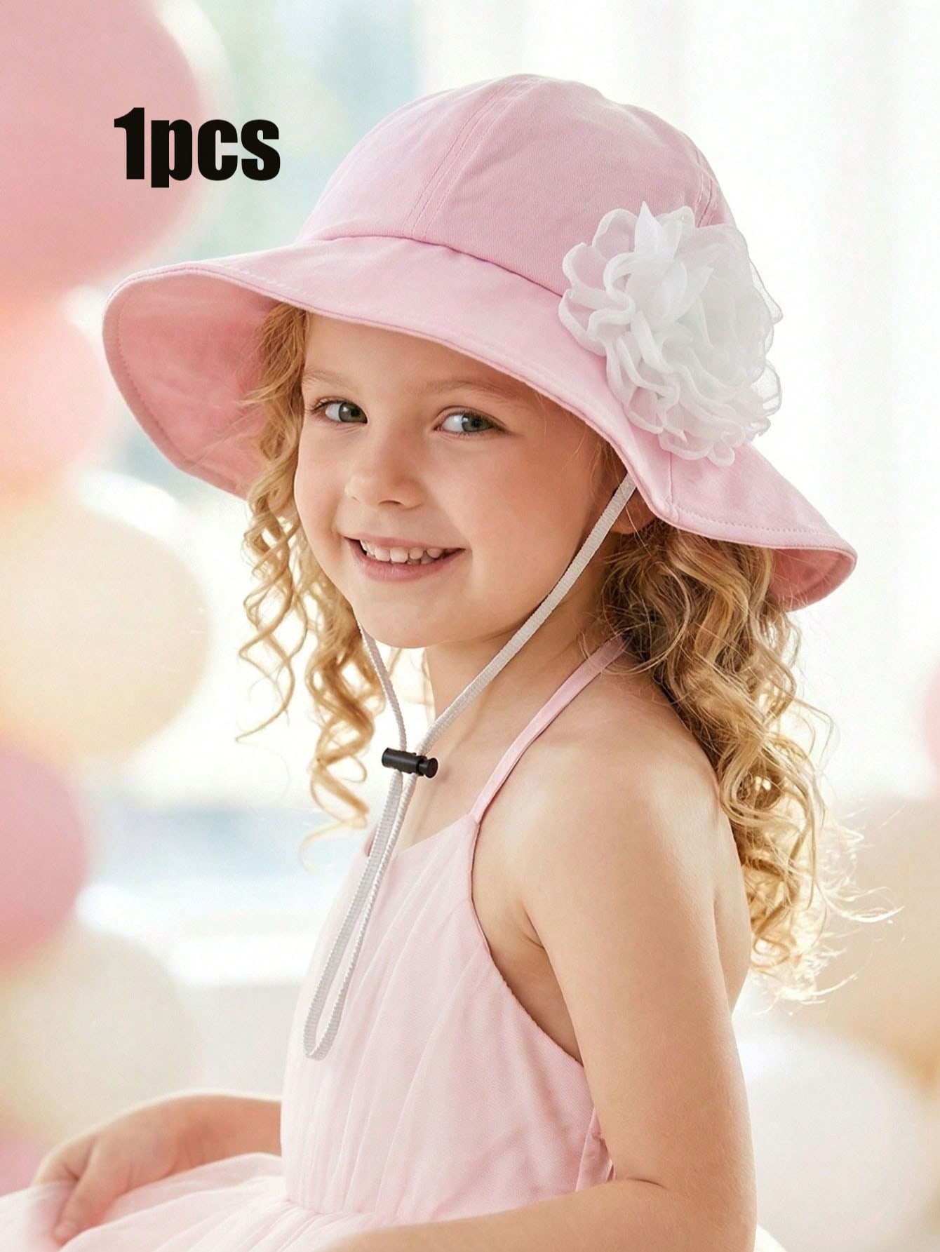 1Pc 3-8Y Girls White Big Flowe - Fishing Hat reseña y precio