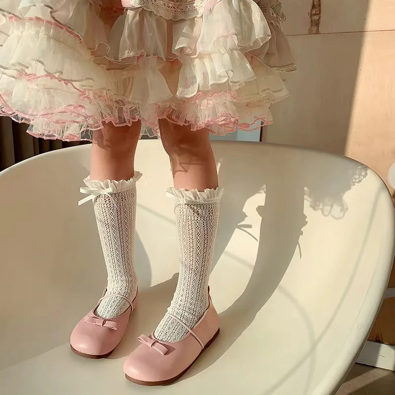 Girls Long Tube Lace Stockings - Fishing Socks reseña y precio