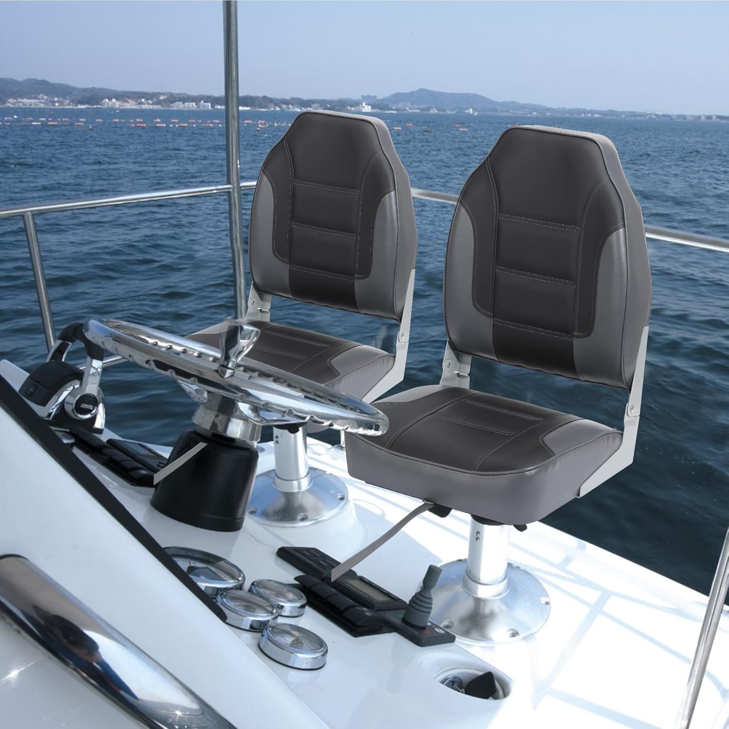 2 Pack Folding Boat Seats, Hig - Fishing Backpack reseña y precio