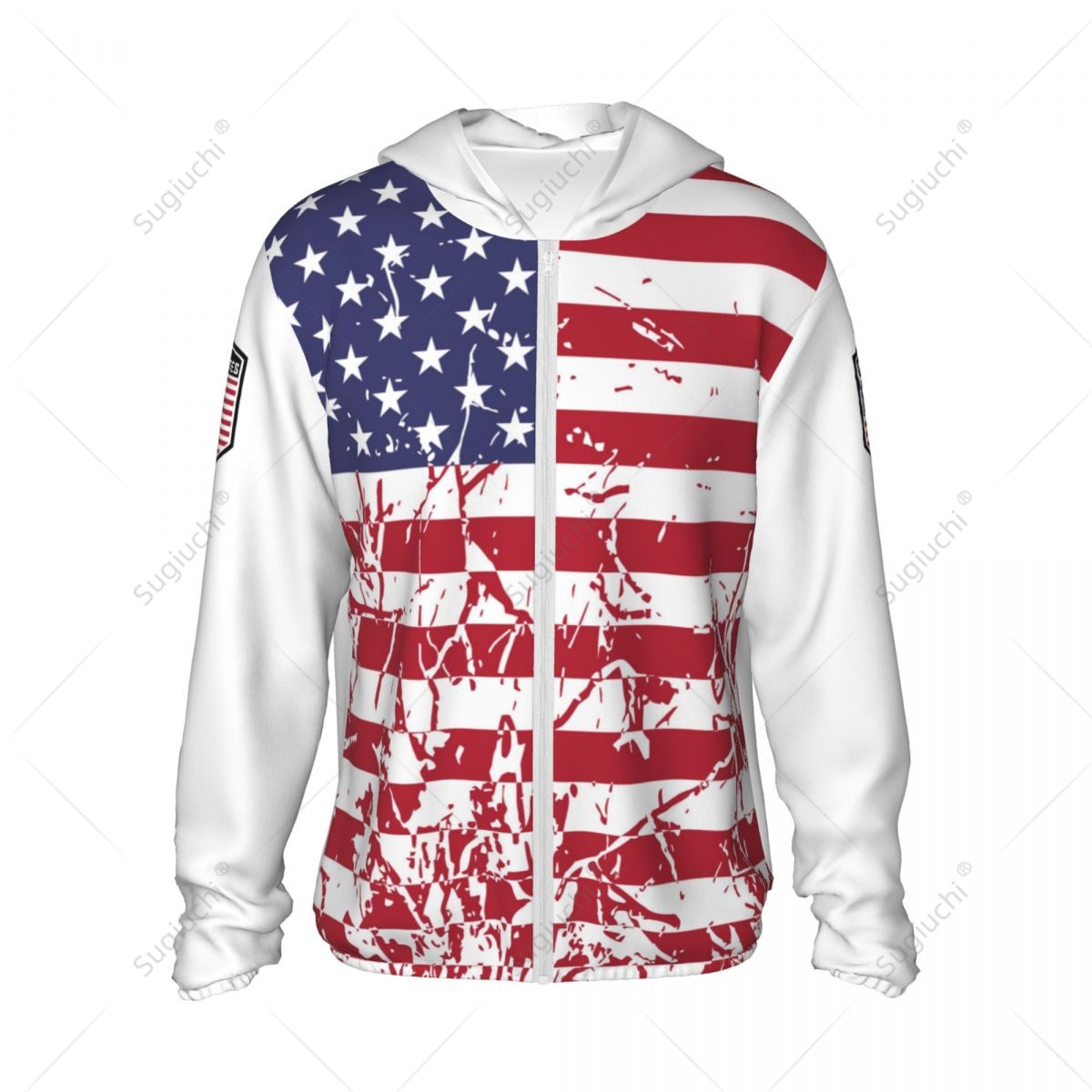 United States Flag Sun Protect - Fishing Hoodie reseña y precio