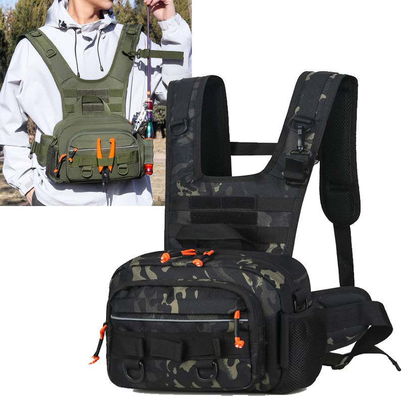 Men Chest Bag Tactical Fishing - Fishing Vest reseña y precio