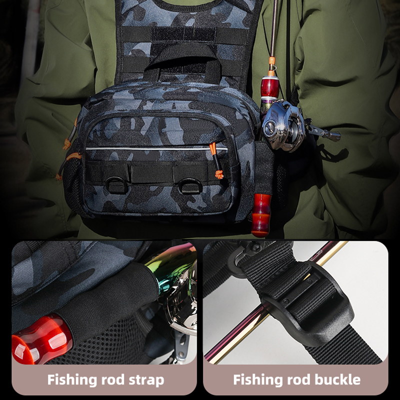 Men Chest Bag Tactical Fishing - Fishing Vest reseña y precio