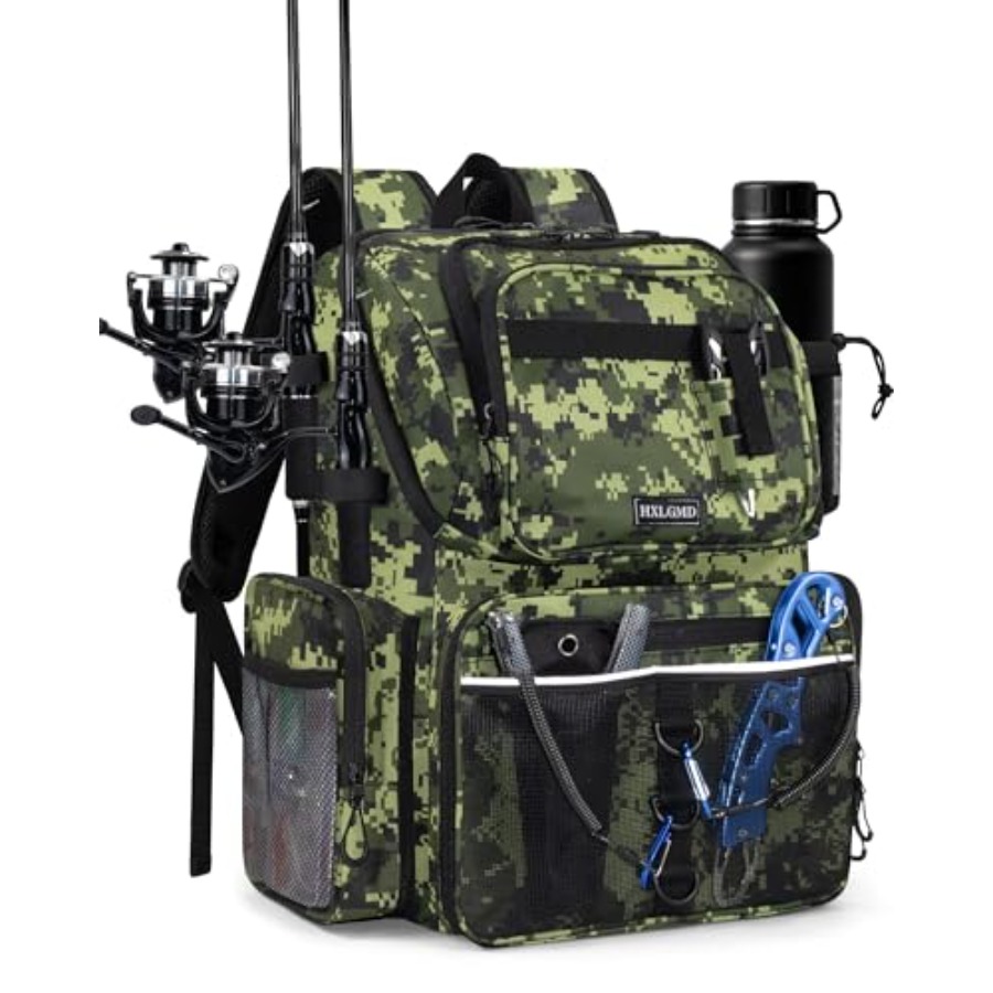 Fishing Backpack with Rod Hold - Fishing Backpack reseña y precio