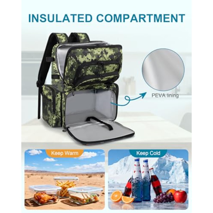 Fishing Backpack with Rod Hold - Fishing Backpack reseña y precio
