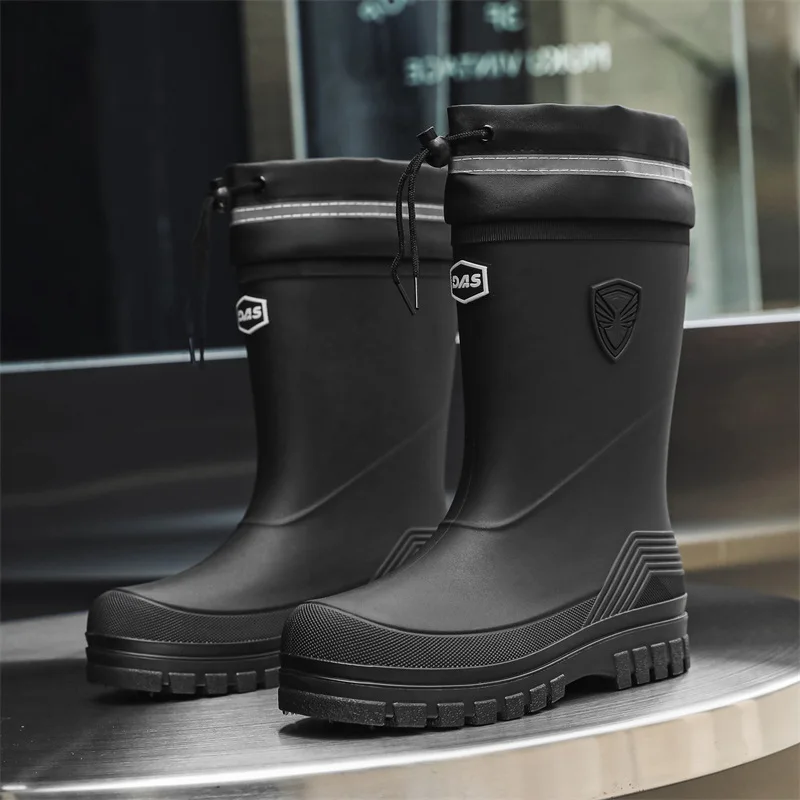 Fashion Men's Rain Boots Mid-C - Fishing Boots reseña y precio