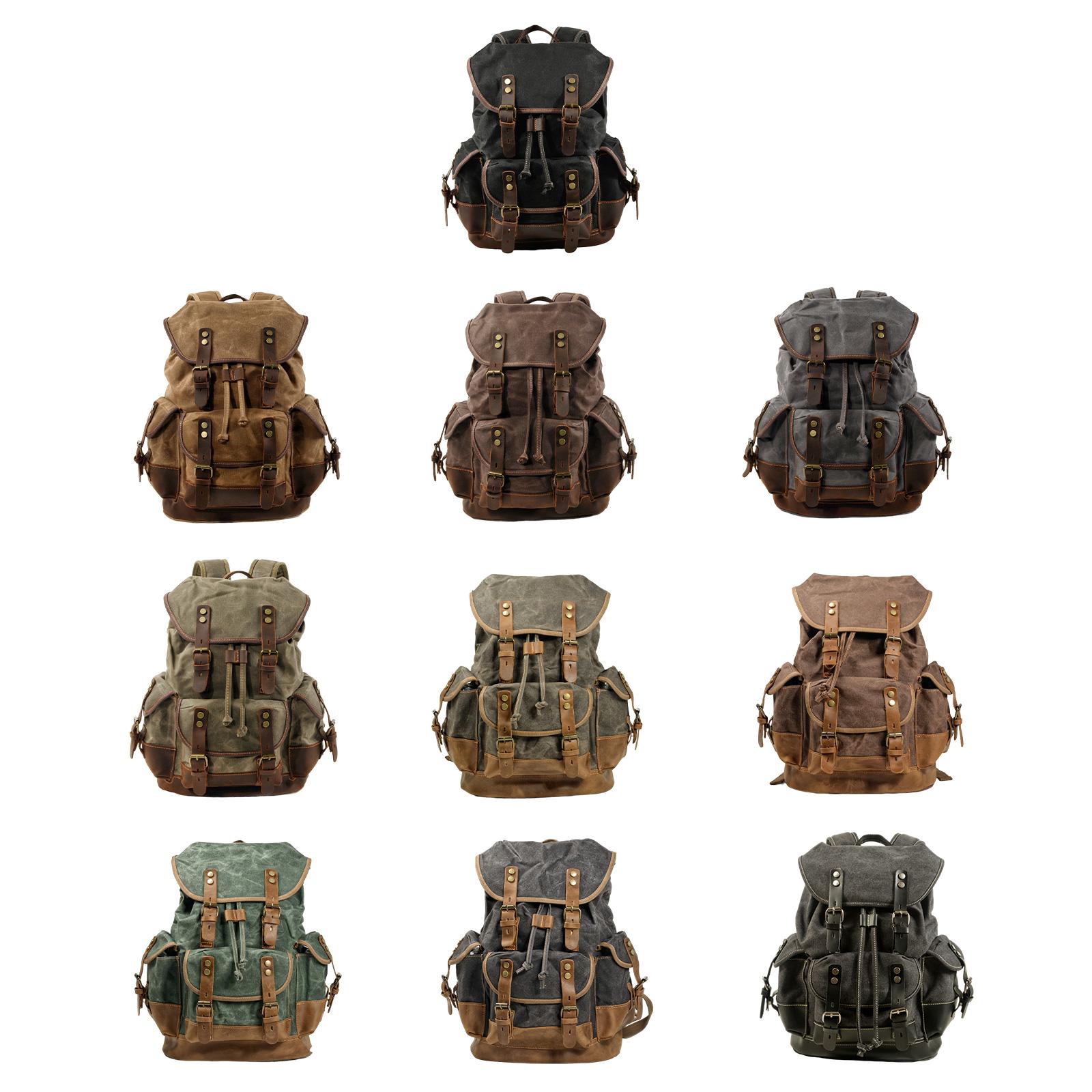 Canvas Backpack Outdoor Hiking - Fishing Backpack reseña y precio