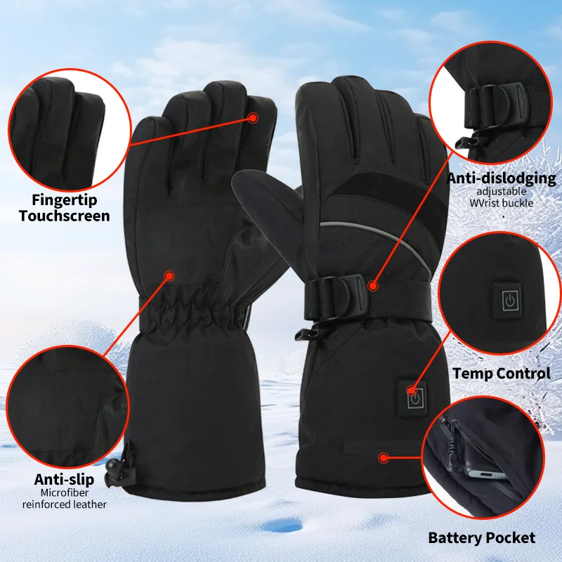 USB Rechargeable Heated Motorc - Fishing Gloves reseña y precio