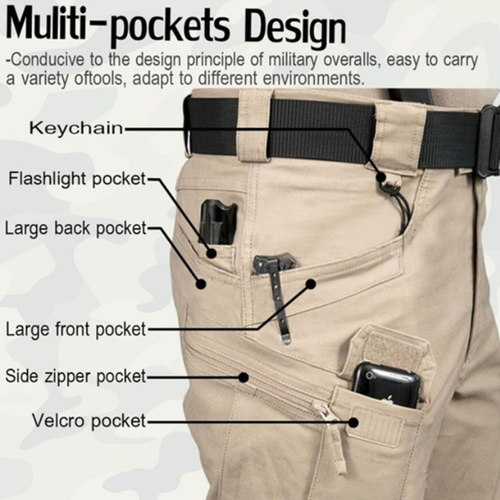 Men's Tactical Cargo Pants 6XL - Fishing Pants Waterproof reseña y precio