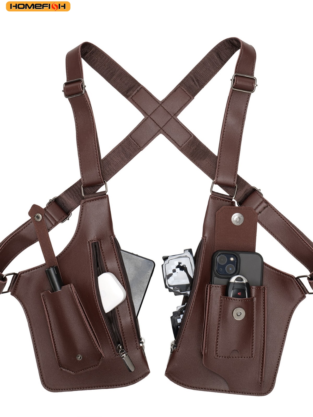 HOMEFISH Double Shoulder Strap - Fishing Bag Waterproof reseña y precio